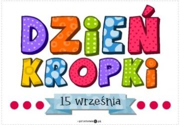 Międzynarodowy Dzień Kropki w naszej szkole!