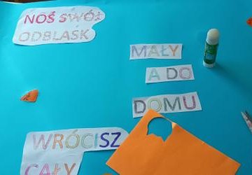 Tworzenie plakatów w ramach akcji „Odblaskowa szkoła”