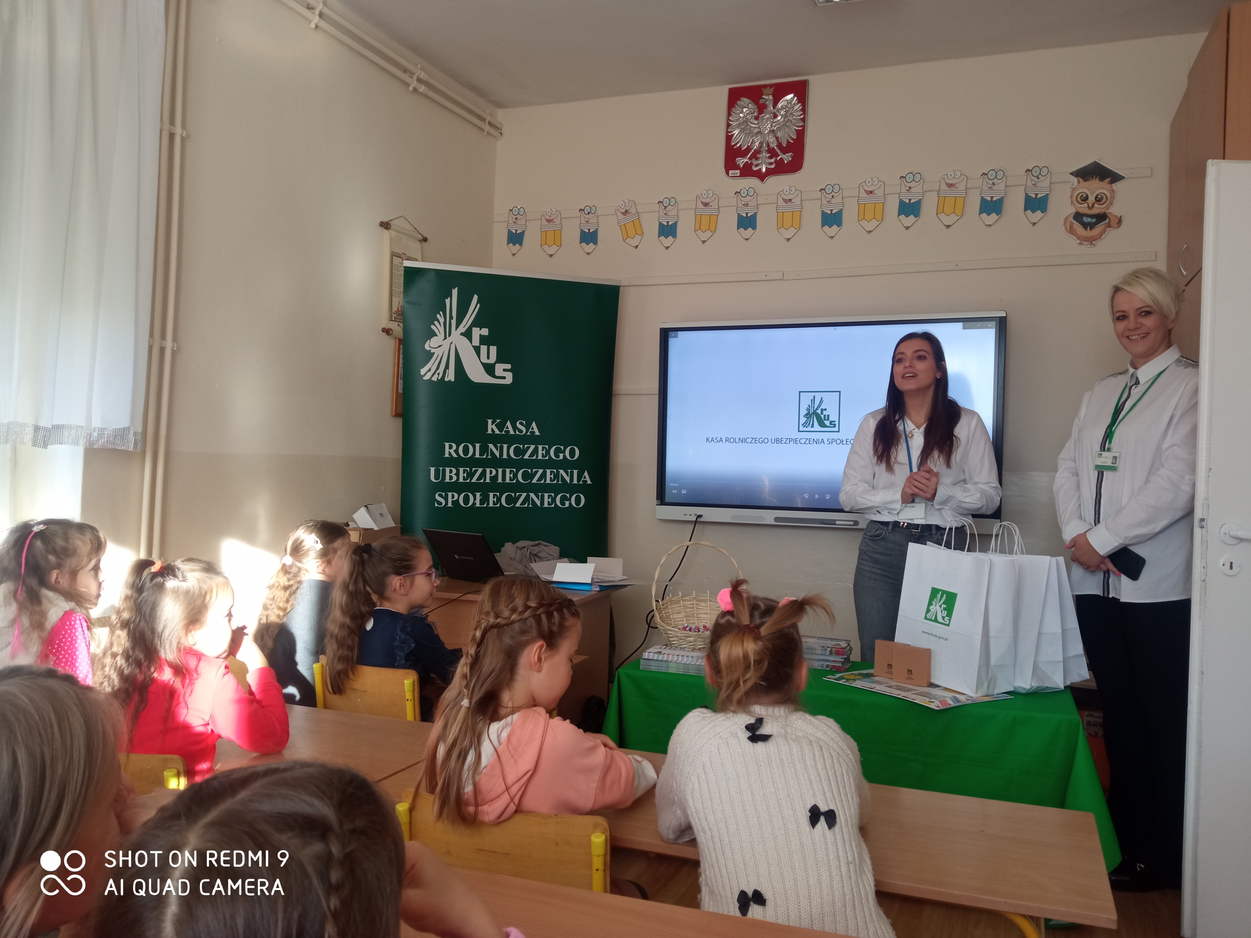 Szkolenie uczniów przez pracowników KRUS